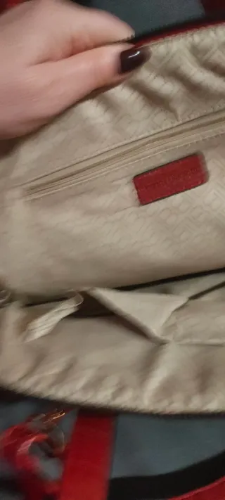 Borsa Laura Biagiotti donna bordeaux con dettagli