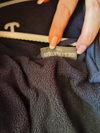 Abrigo plumas azul y amarillo Talla 140 cm