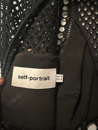 Vestido Self-Portrait Negro