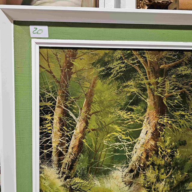 20-  OLEO SOBRE TELA S/FIRMAR ARROYO BOSQUE