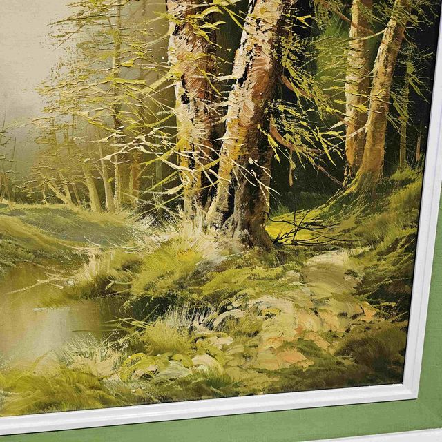 20-  OLEO SOBRE TELA S/FIRMAR ARROYO BOSQUE