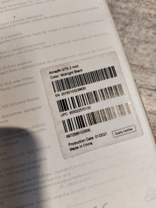 Xiaomi Amazfit Gts 2 Mini Negro Medianoche Smartwatch 1.55'' Amoled