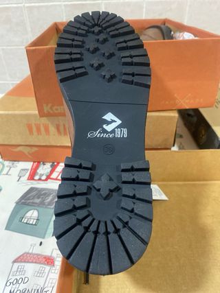 Botines Kangaroos Piel Marrón Talla 39