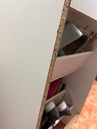 Zapatero blanco de madera