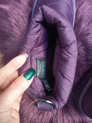 Botines morados acolchados