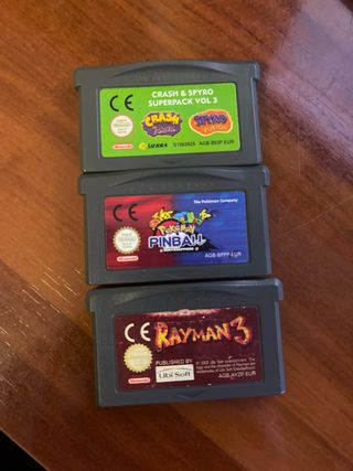 Confezione da 3 giochi Game Boy Advance