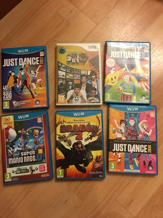 Wii U + 5 Juegos Wii U: Just Dance, Mario, Dragon
