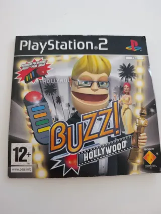 Mandos Buzz + Juego Buzz Hollywood PS2
