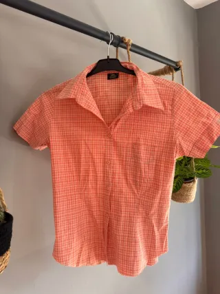 Camisa Lee Cuadros Rosa Talla L