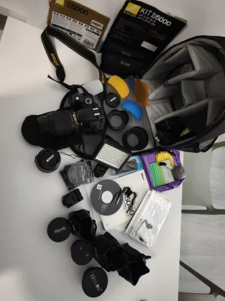 KIT PROFESIONAL Cámara Nikon D5000 PRO