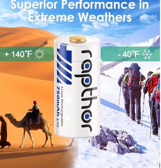 Carregador de Pilhas Rapthor 750mAh