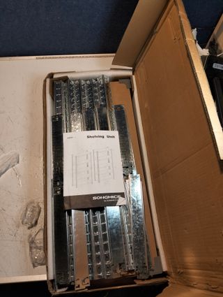 Set 2 Estanterías SONGMICS 30×75×150 cm acero 650 kg