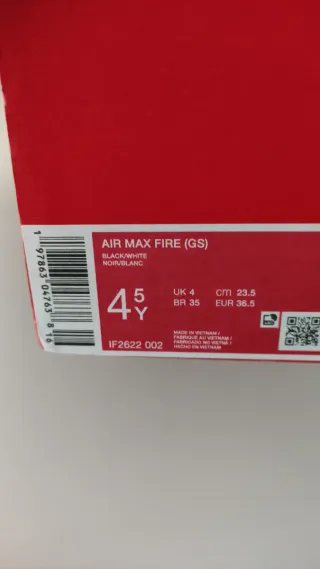 Nike Air Max Fire Talla 36.5