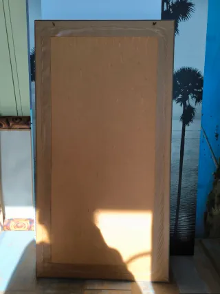 Marco para pendientes dorado y beige