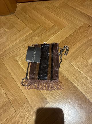 Bolso de fiesta Zara con flecos