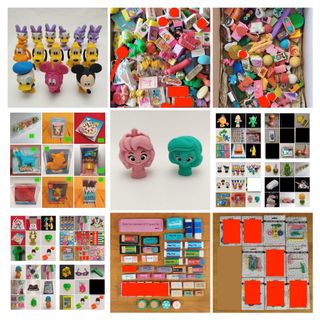 GRAN lote de gomas de borrar