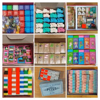 GRAN lote de gomas de borrar