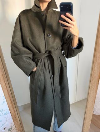 Abrigo mangas globo Zara