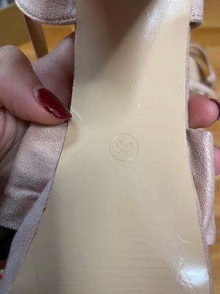 Tacones rosa palo con nudo