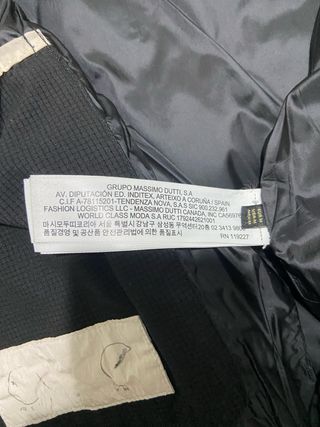 Plumífero Massimo Dutti Blanco Roto Talla M