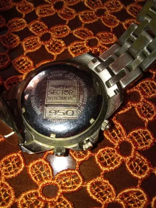 Orologio Uomo sector Blù/Argento compreso di pila