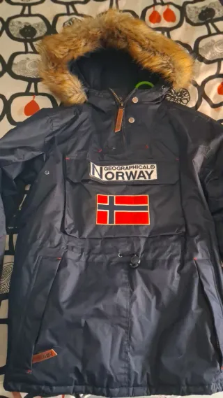 Abrigo Geographical Norway Azul
