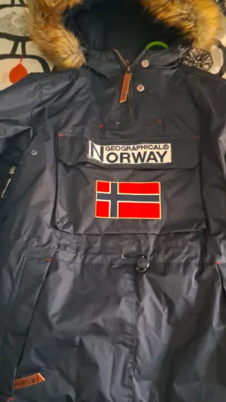 Abrigo Geographical Norway Azul