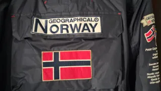 Abrigo Geographical Norway Azul