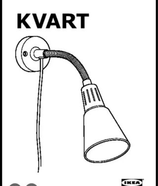 Lámpara IKEA KVART Negra/Plateada