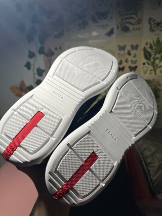 Prada Cup Zapatillas Azul y Blanco