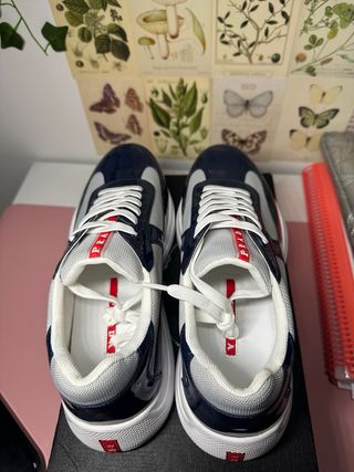 Prada Cup Zapatillas Azul y Blanco