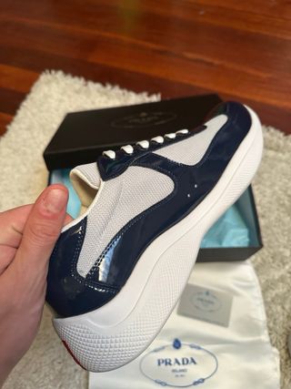 Prada Cup Zapatillas Azul y Blanco