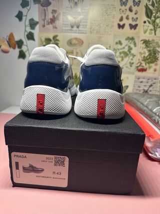 Prada Cup Zapatillas Azul y Blanco
