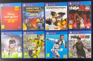 Lote 8 Videojuegos PS4
