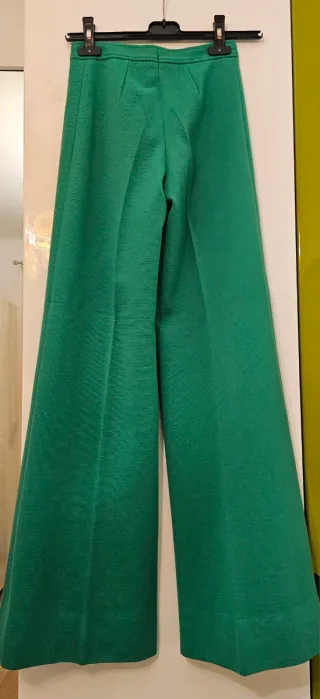 Pantaloni lana vintage verdi