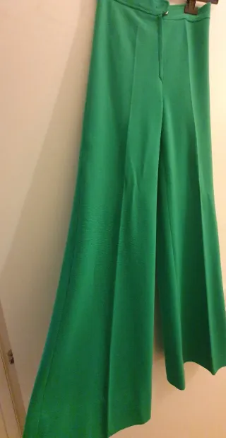 Pantaloni lana vintage verdi