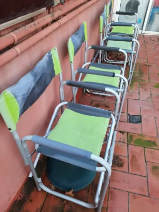 Sillas de camping plegables (4 unidades)