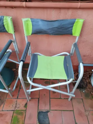 Sillas de camping plegables (4 unidades)