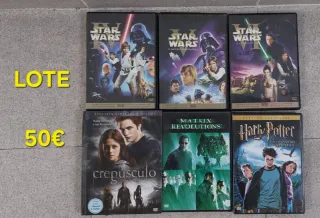 Lote Películas DVD Star Wars, Matrix, Harry Potter
