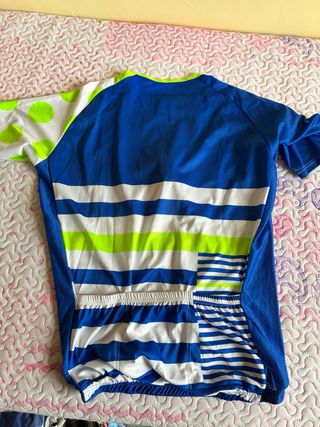 Maillot Ciclismo TICC Azul Rayas y Lunares