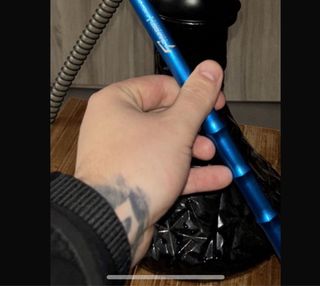 Jarrón de cristal y metal