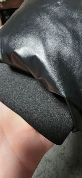 Chaqueta acolchada brillante Zara Negro .Talla XL