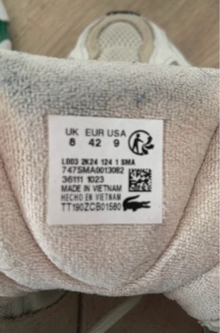 Sneakers Lacoste bianche T.42