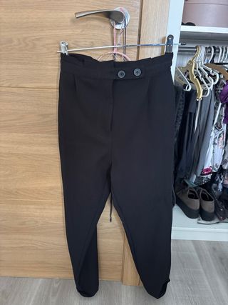 Pantalones de pinza negros