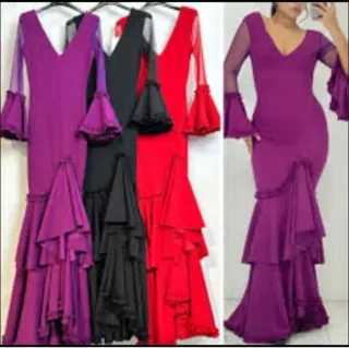 Traje Flamenca Plumeti Tallas XS a XXL