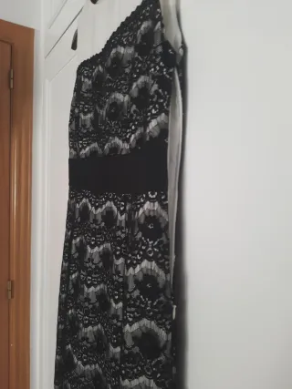 Vestido Zendra Negro y Blanco