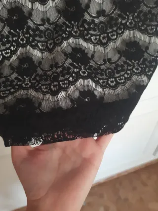 Vestido Zendra Negro y Blanco