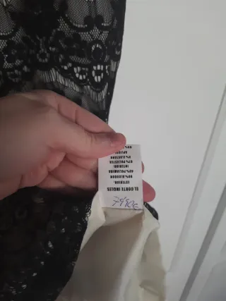 Vestido Zendra Negro y Blanco