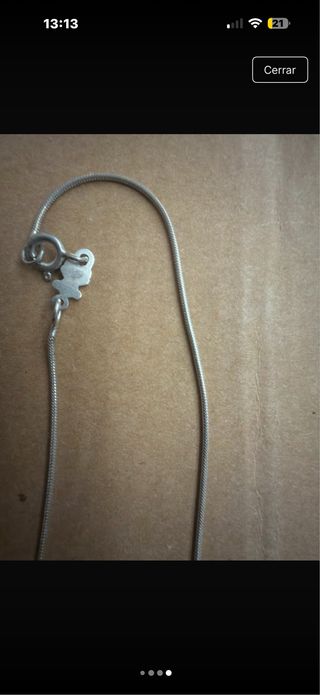 Cadena Serpiente Plata Ley 925 Tous