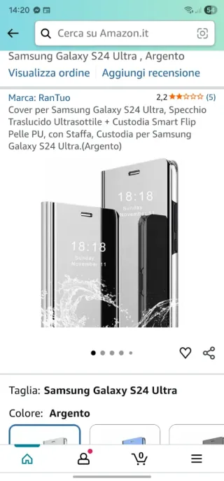 Custodia Samsung Galaxy S24 Ultra Specchio